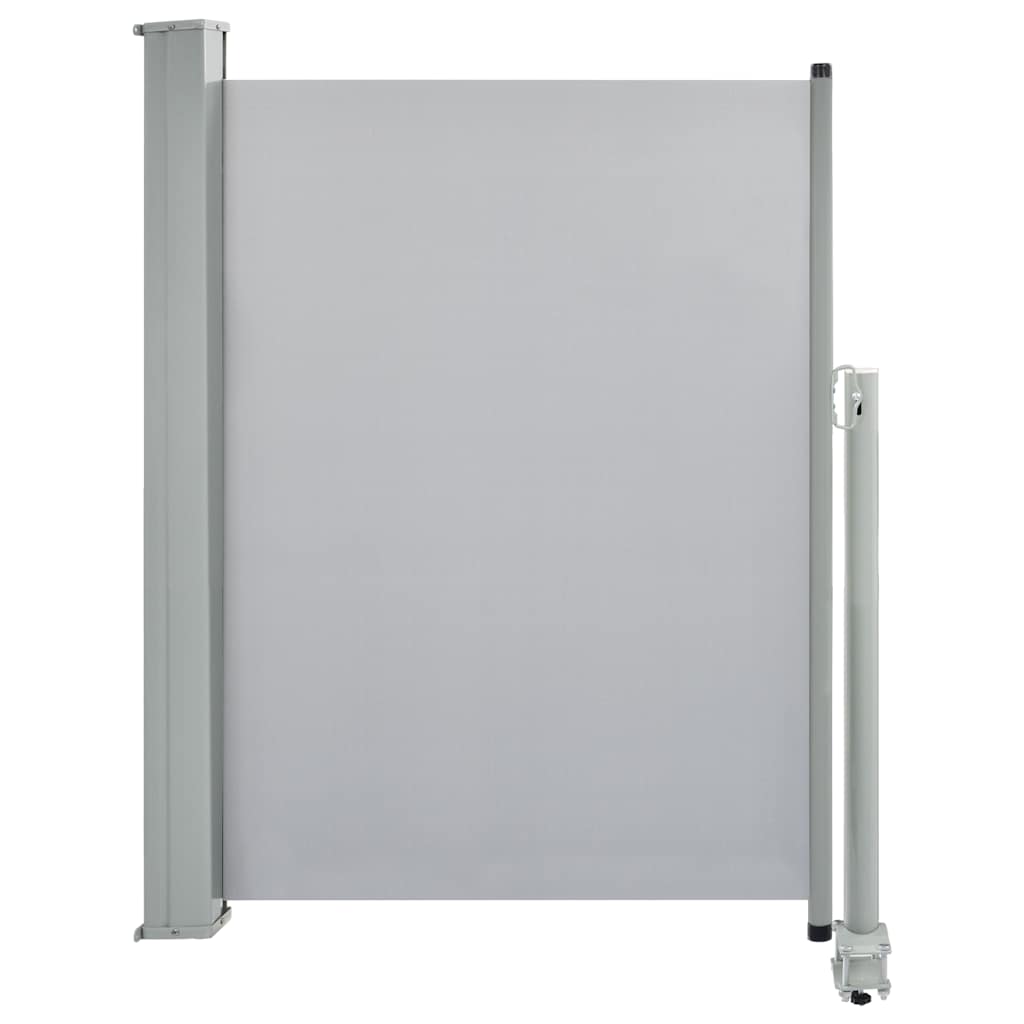 Uttrekkbar sidemarkise 100 x 300 cm grå