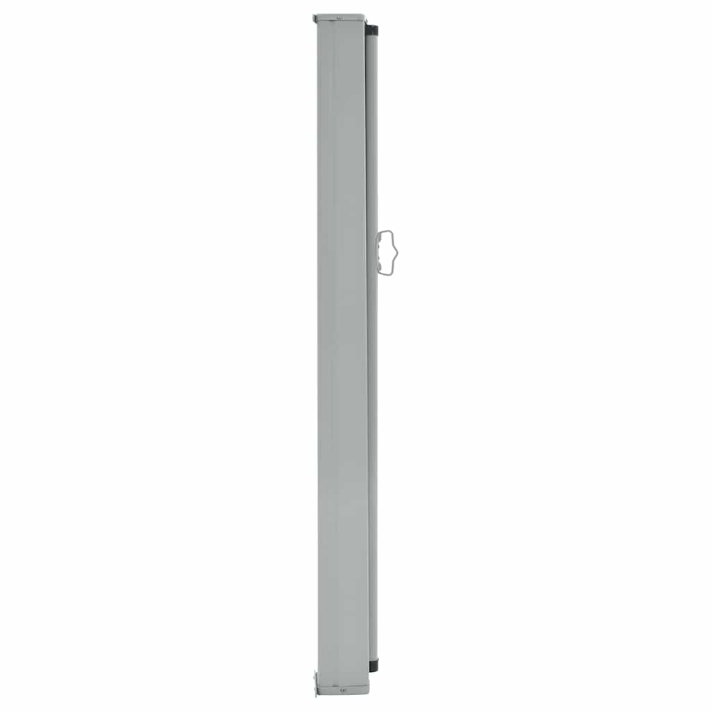 Uttrekkbar sidemarkise 100 x 300 cm grå