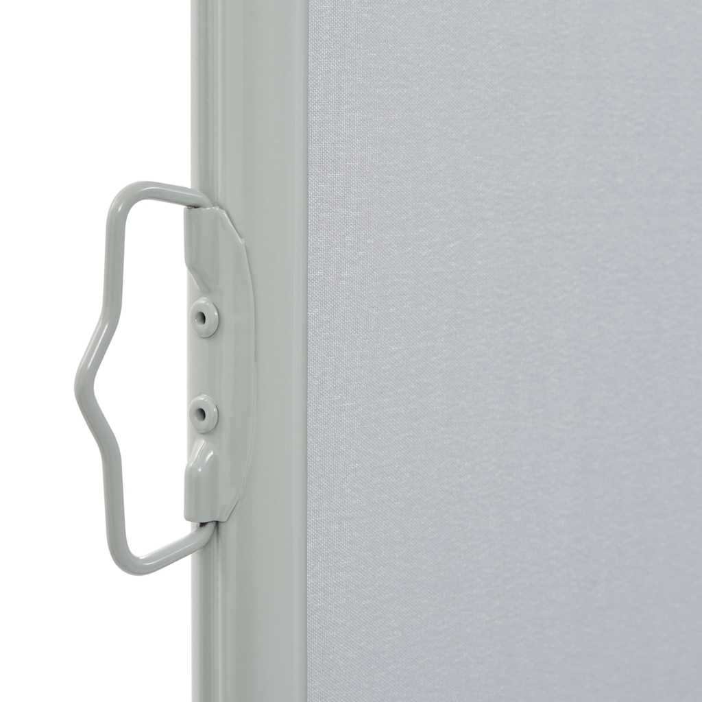 Uttrekkbar sidemarkise 100 x 300 cm grå