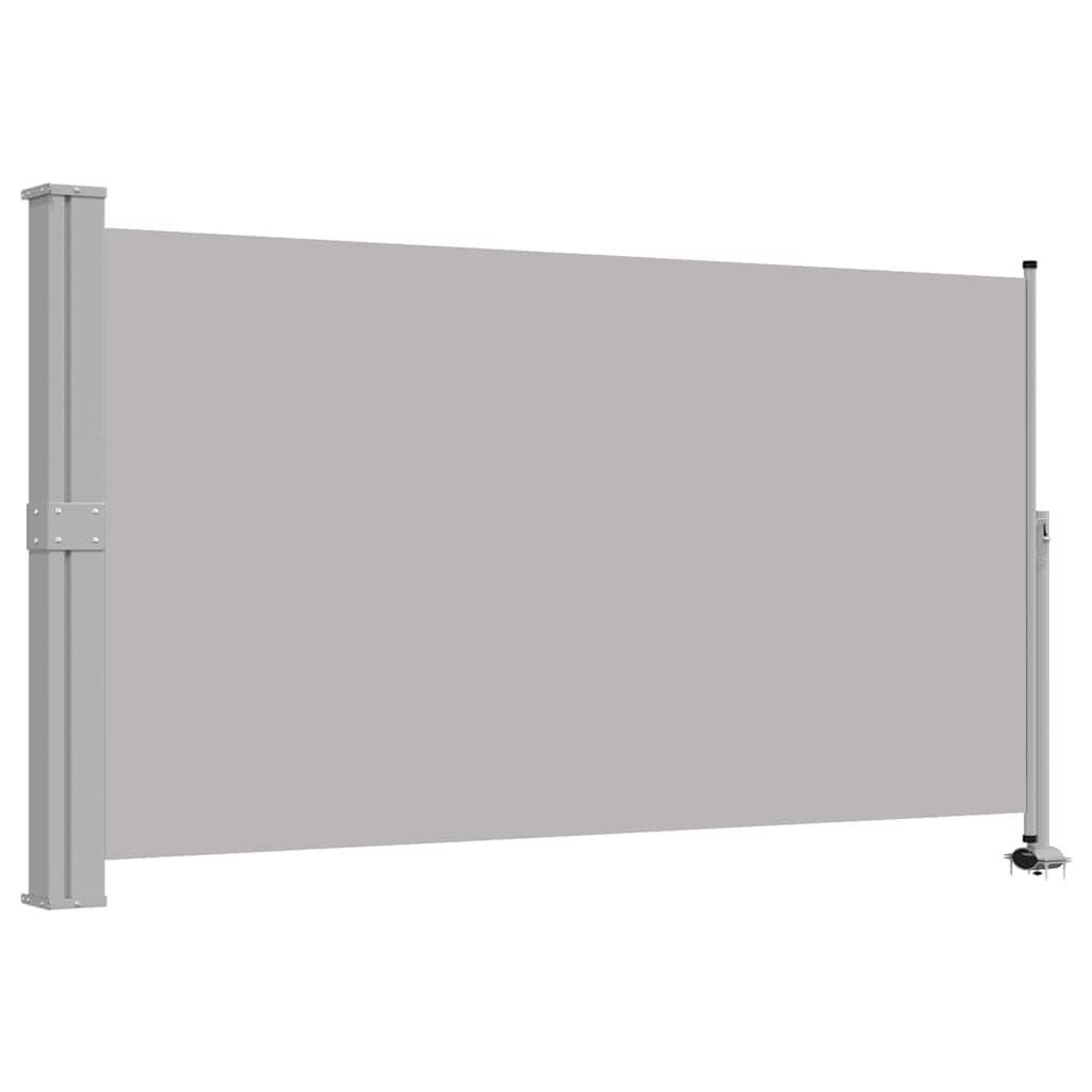 Uttrekkbar sidemarkise 140x300 cm grå vidaXL