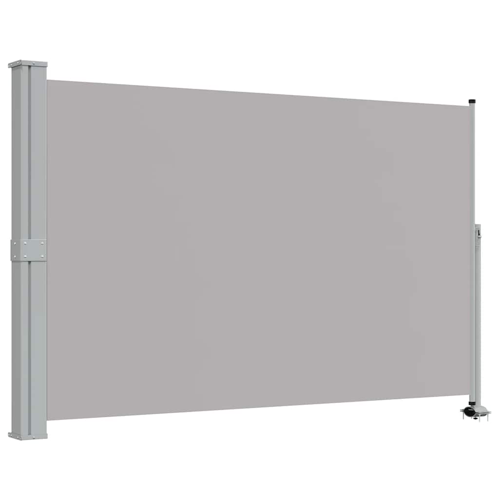 Uttrekkbar sidemarkise 160 x 300 cm grå vidaXL