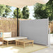 Uttrekkbar sidemarkise 140 x 300 cm grå