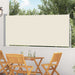 Uttrekkbar sidemarkise 120 x 300 cm kremhvit