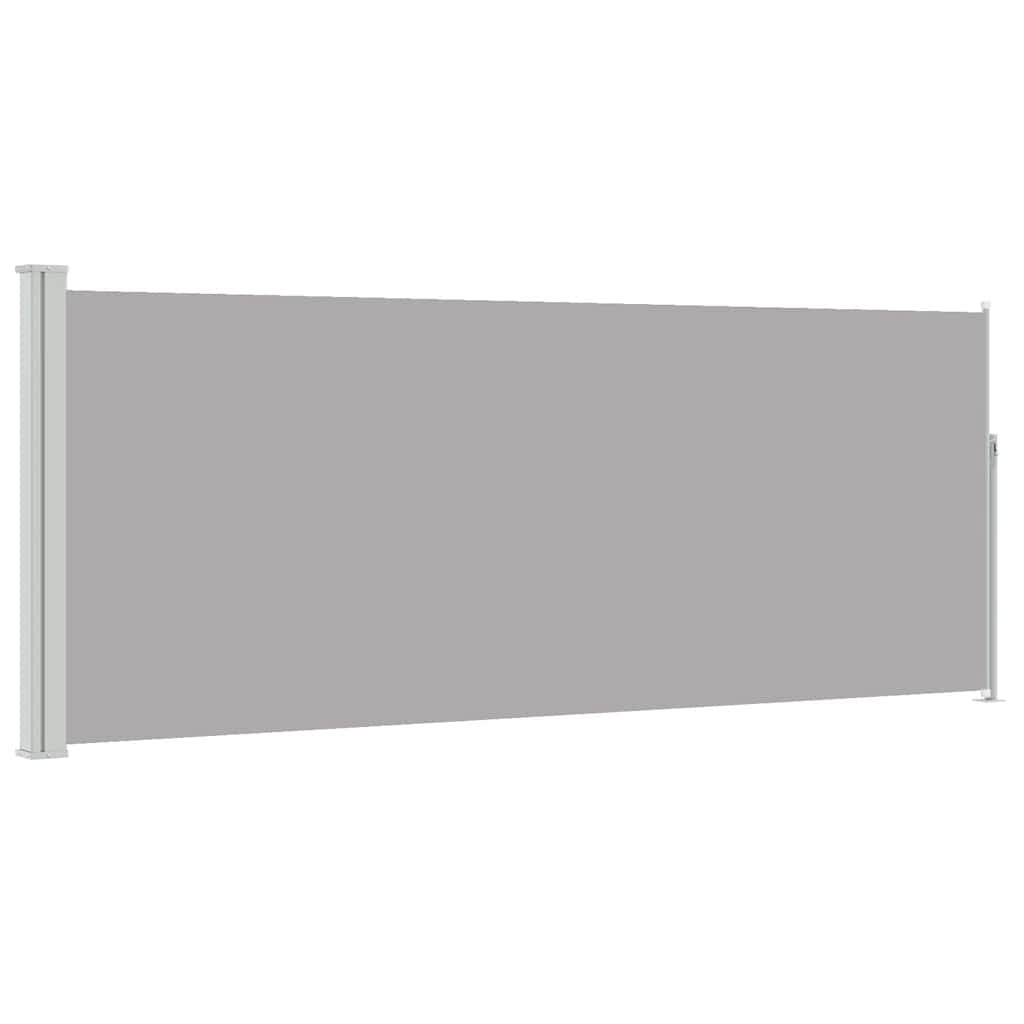 Uttrekkbar sidemarkise 120 x 300 cm grå vidaXL