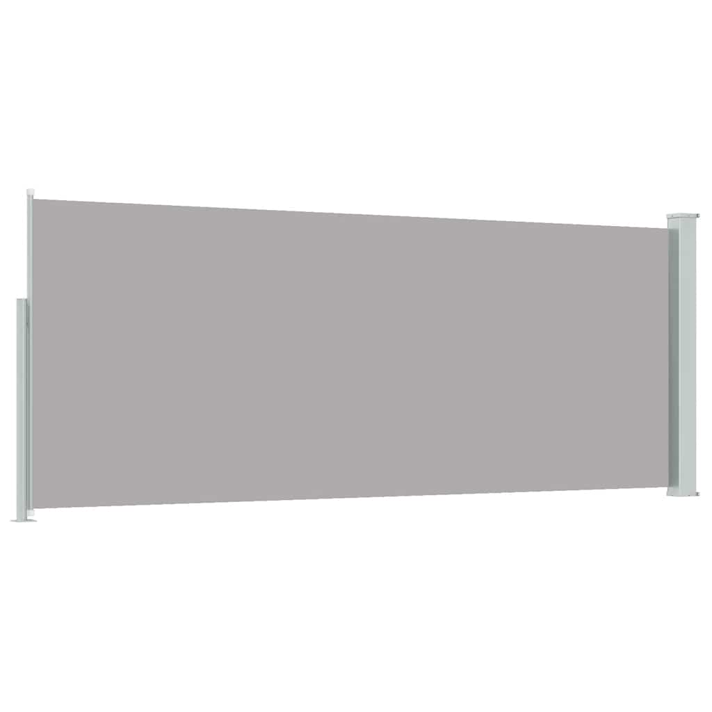 Uttrekkbar sidemarkise 120 x 300 cm grå vidaXL