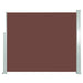 Uttrekkbar sidemarkise 120 x 300 cm brun