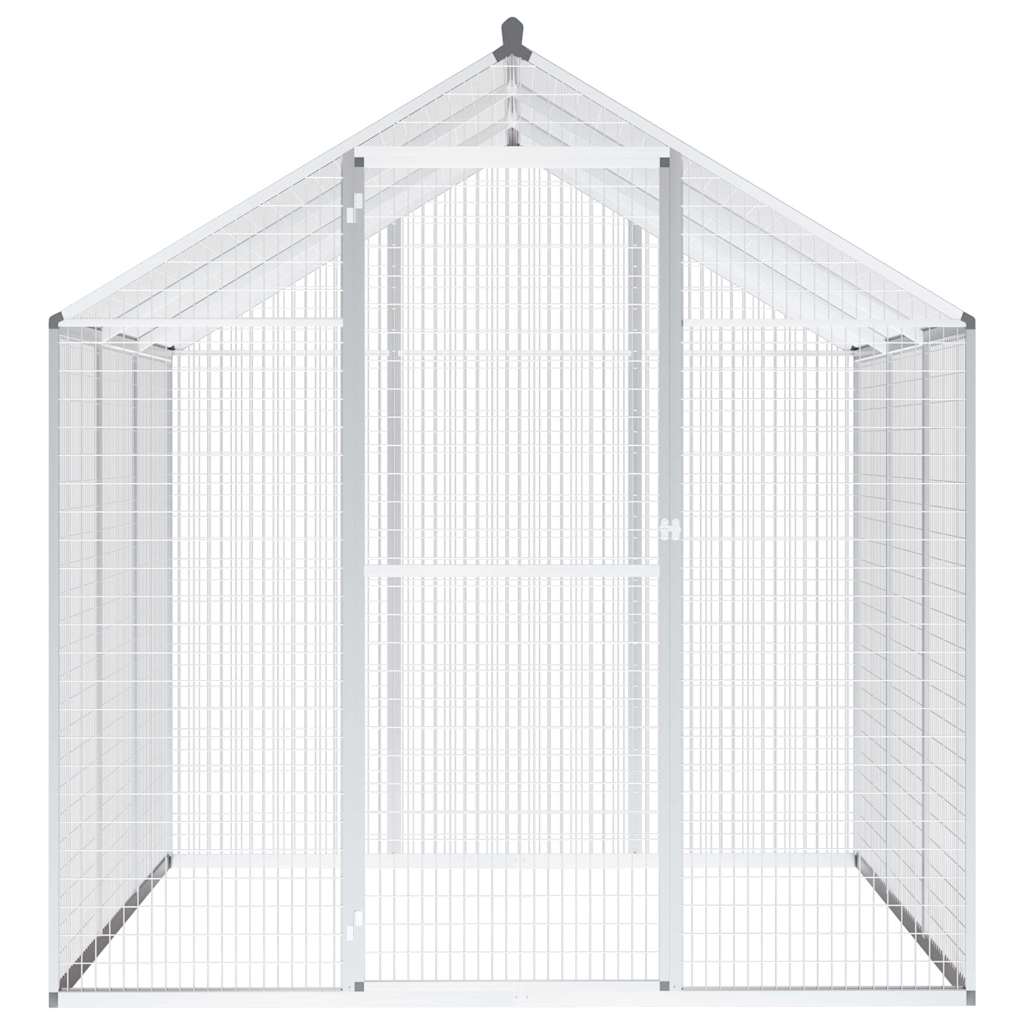 Utendørs fuglebur aluminium 183x178x194 cm