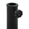 Parasollfot polyresin halvrund 9 kg svart