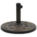 Parasollfot polyresin rund 11 kg bronse