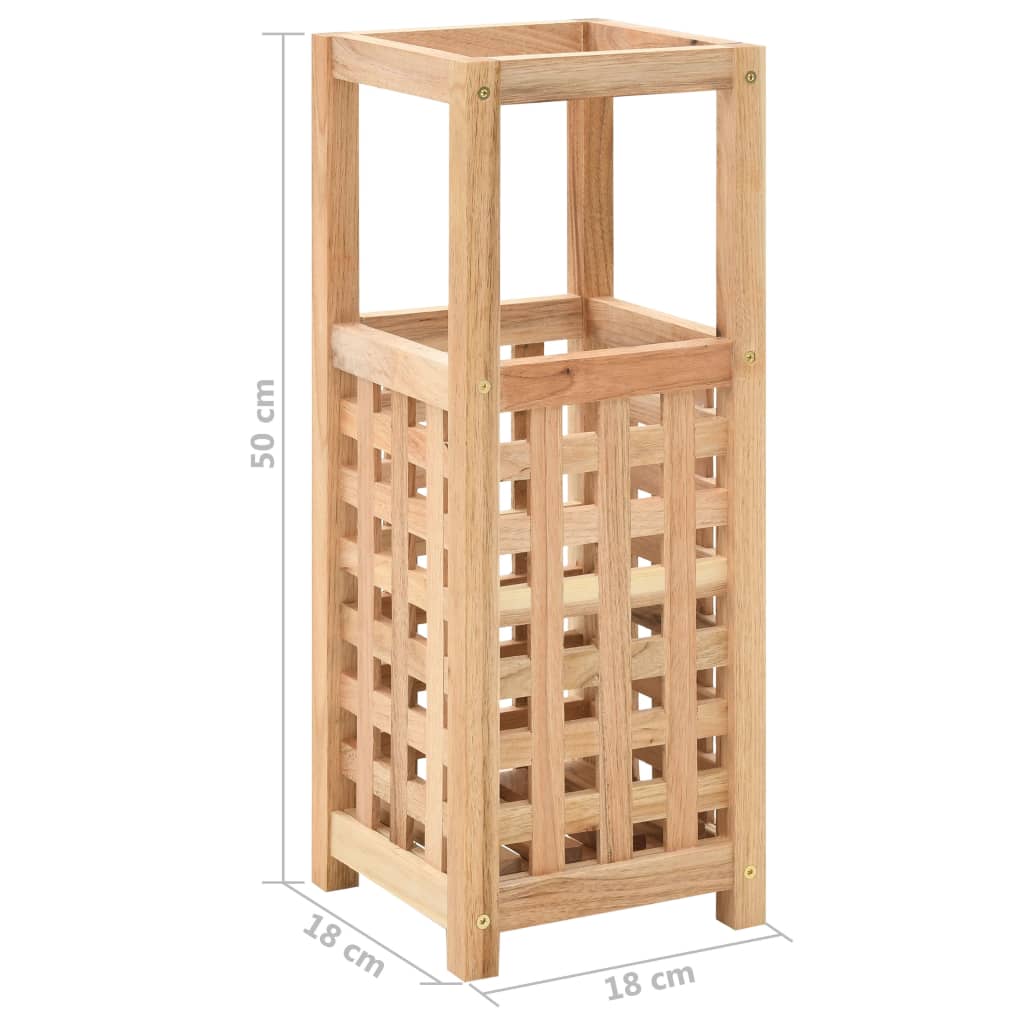Paraplystativ heltre valnøtt 18x18x50 cm
