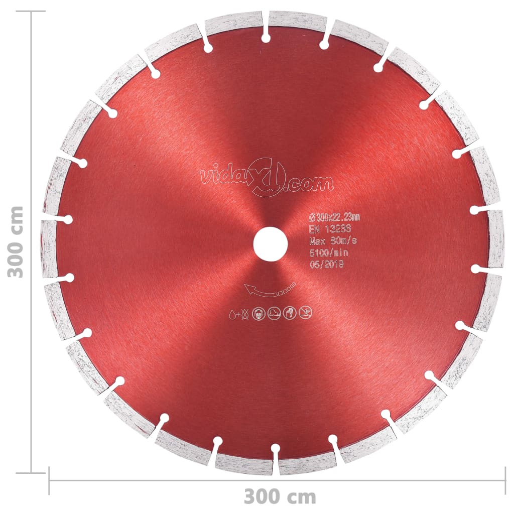 Diamantkutteskive stål 300 mm