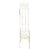Hagebenk 122 cm jern antikk hvit