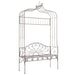 Hagebenk 122 cm jern antikk brun