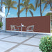 Uttrekkbar sidemarkise 160 x 500 cm brun