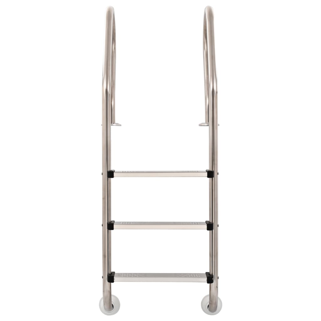 Bassengstige 3 trinn rustfritt stål 304 120 cm