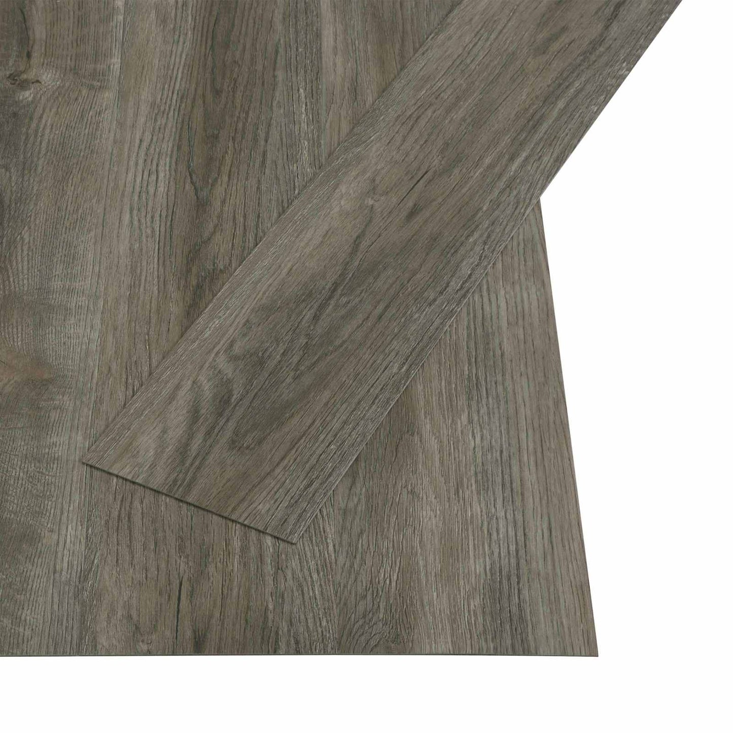 Selvheftende Gulvplank Natur 32 pcs Grå og Brun 4,46 m² PVC