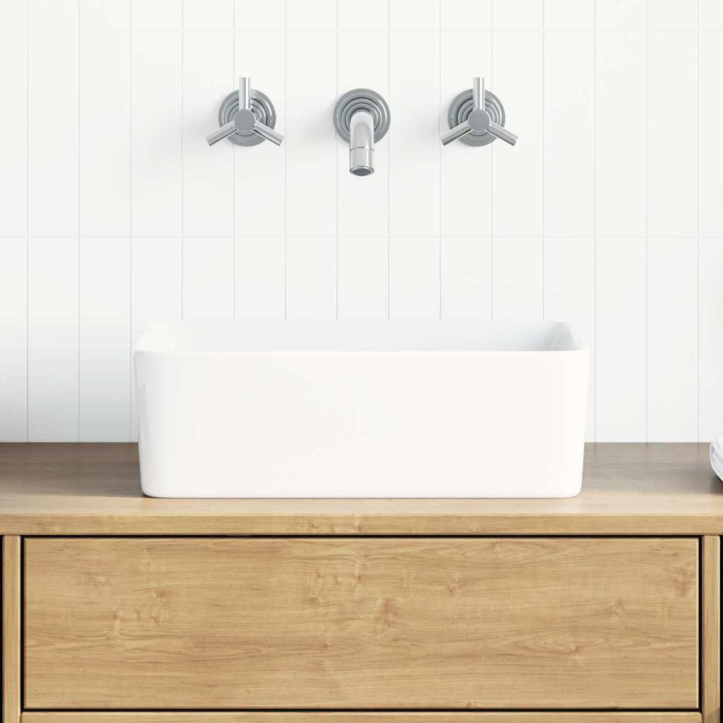 Vask 40x30x13 cm keramikk hvit