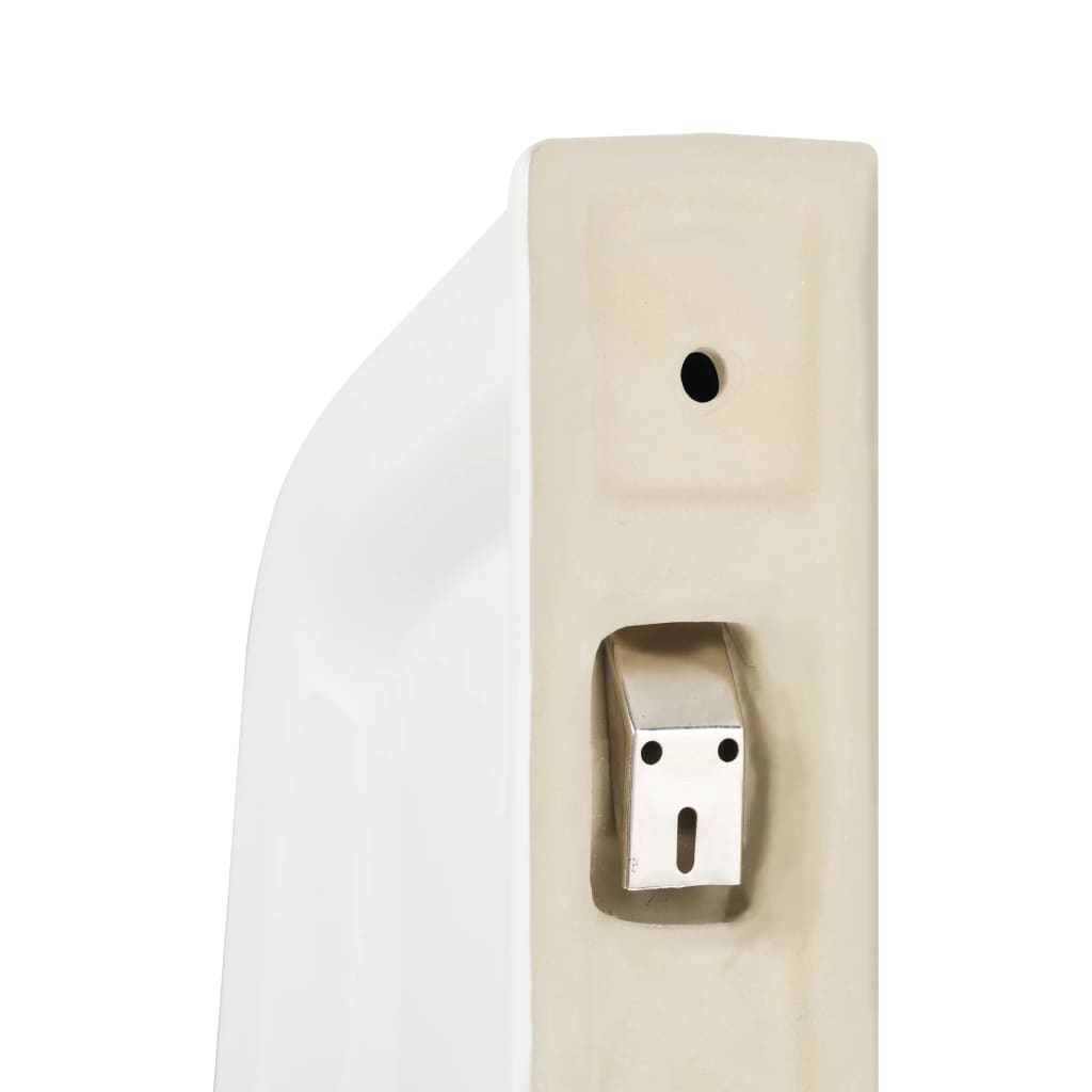 Veggmontert urinal innsynsskjerm hvit