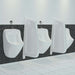 Veggmontert urinal innsynsskjerm hvit