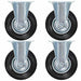 Faste hjul 4 stk 125 mm