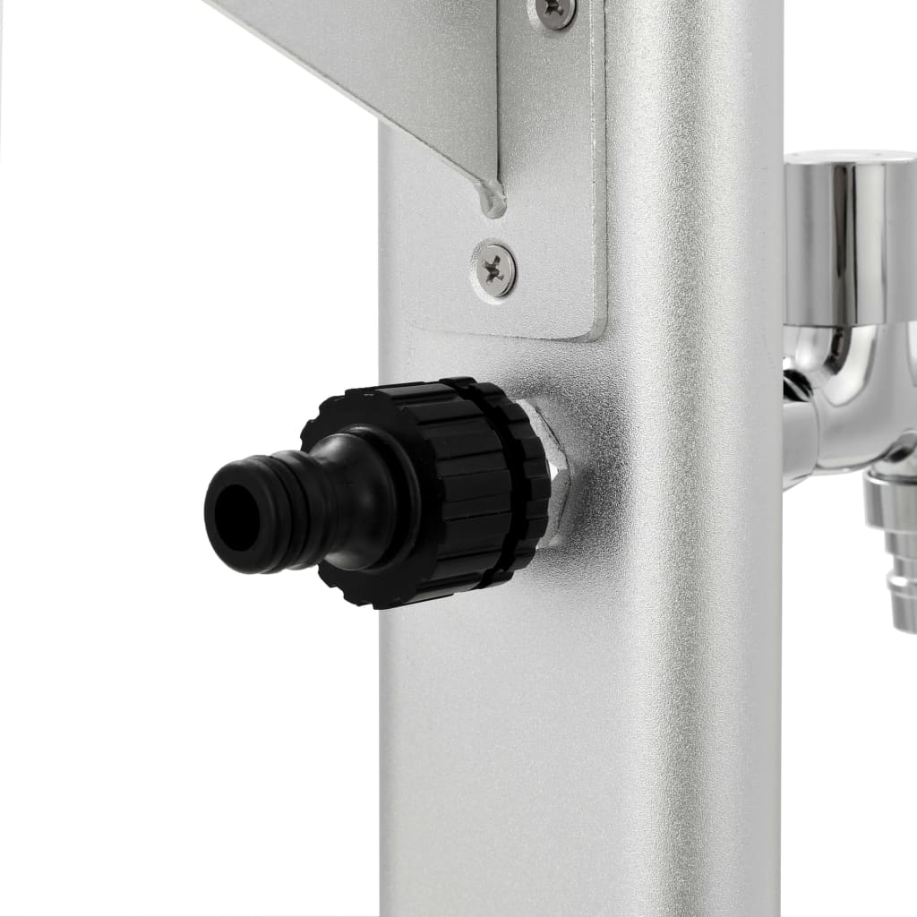 Vannsøyle for hage aluminium 95 cm vidaXL