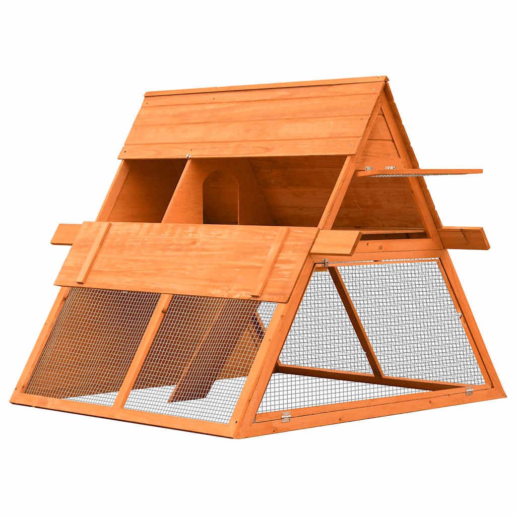 Kaninbur heltre furu og gran 152x128x108 cm