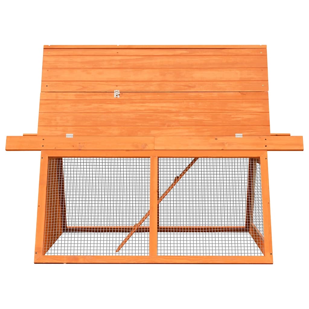 Kaninbur heltre furu og gran 152x128x108 cm