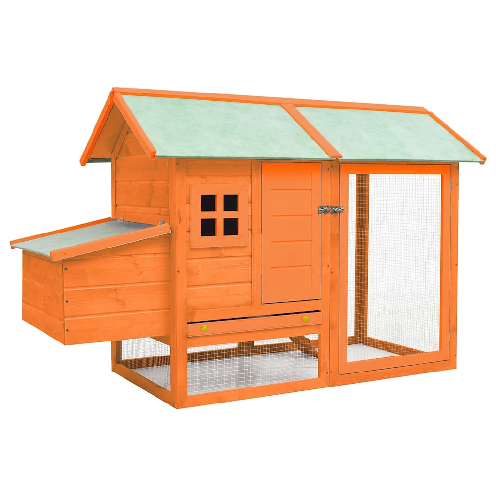 Kyllingbur heltre furu og gran 170x81x110 cm vidaXL