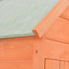 Hageskjul 71x60x213 cm tre