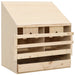 Hekkeboks 2 rom 63x40x65 cm heltre furu