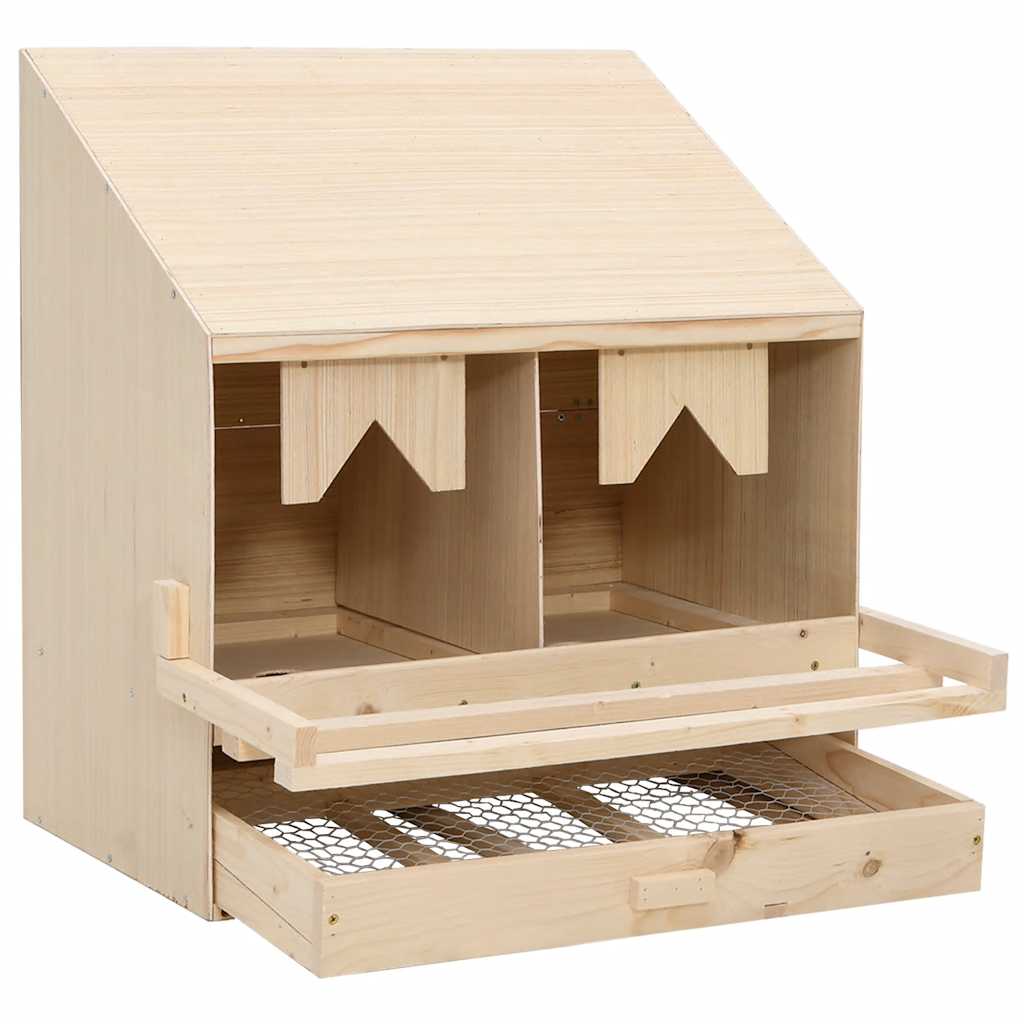 Hekkeboks 2 rom 63x40x65 cm heltre furu