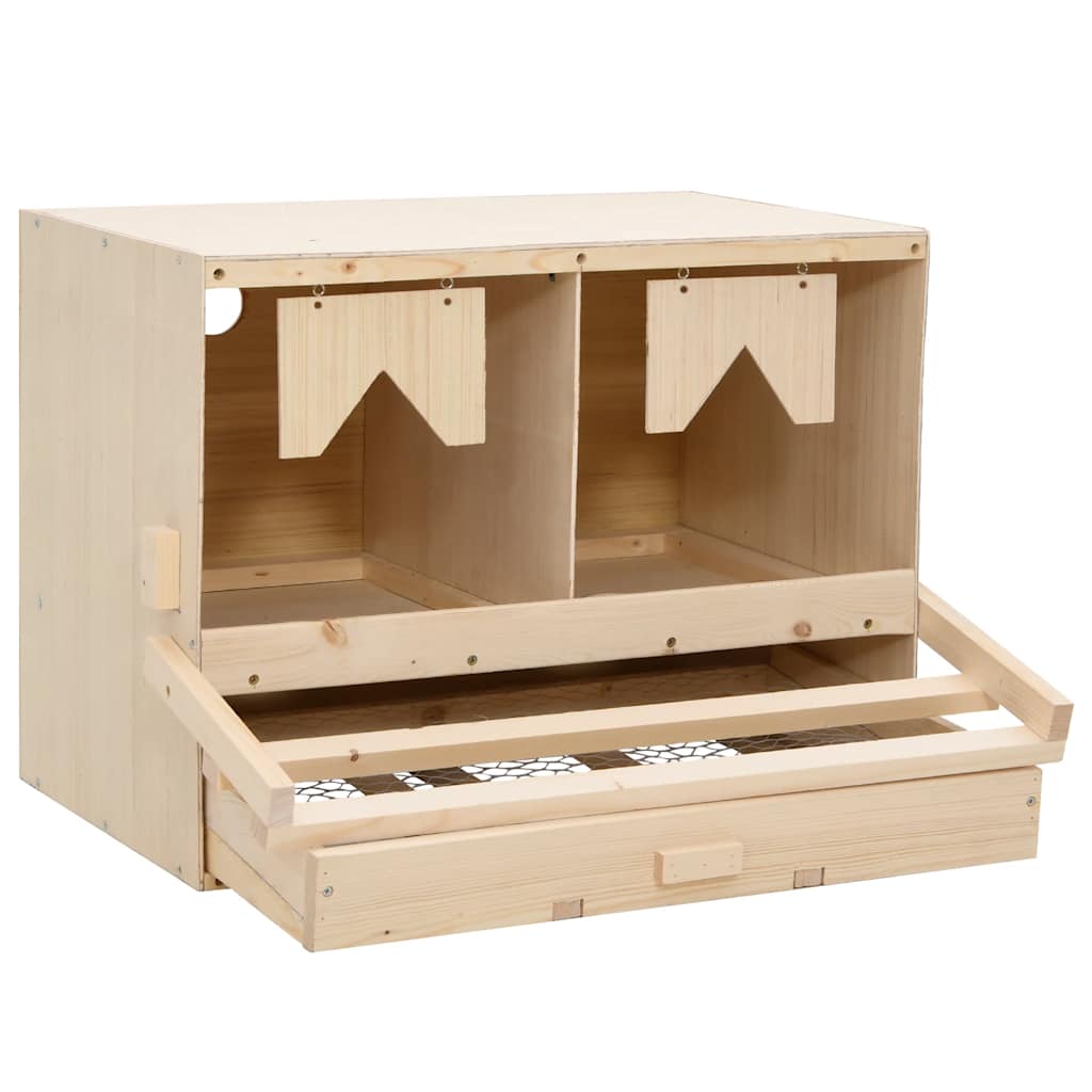 Hekkeboks 2 rom 63x40x45 cm heltre furu