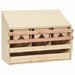 Hekkeboks 3 rom 72x33x54 cm heltre furu