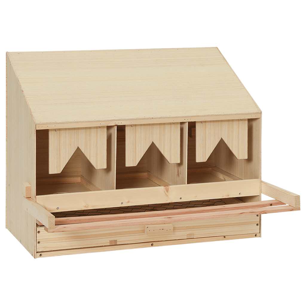 Hekkeboks 3 rom 72x33x54 cm heltre furu