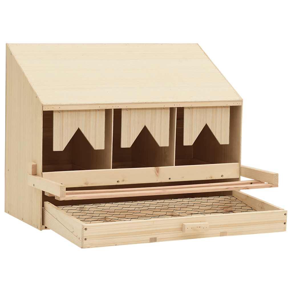 Hekkeboks 3 rom 72x33x54 cm heltre furu