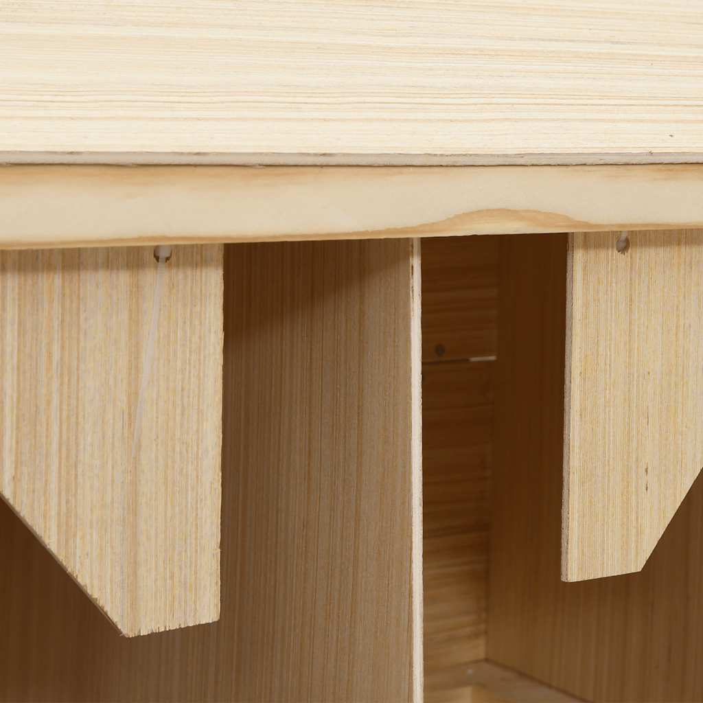 Hekkeboks 3 rom 72x33x54 cm heltre furu