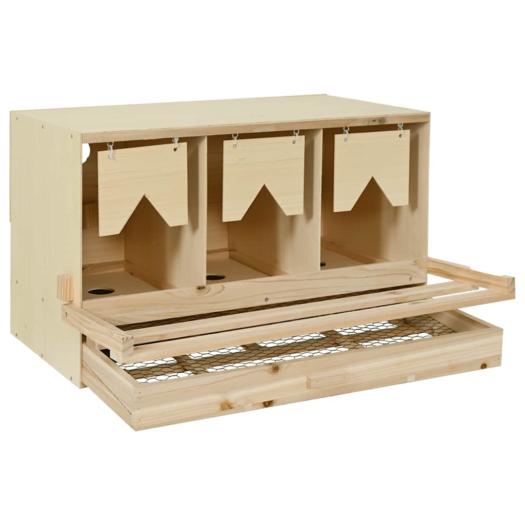Hekkeboks 3 rom 96x40x45 cm heltre furu