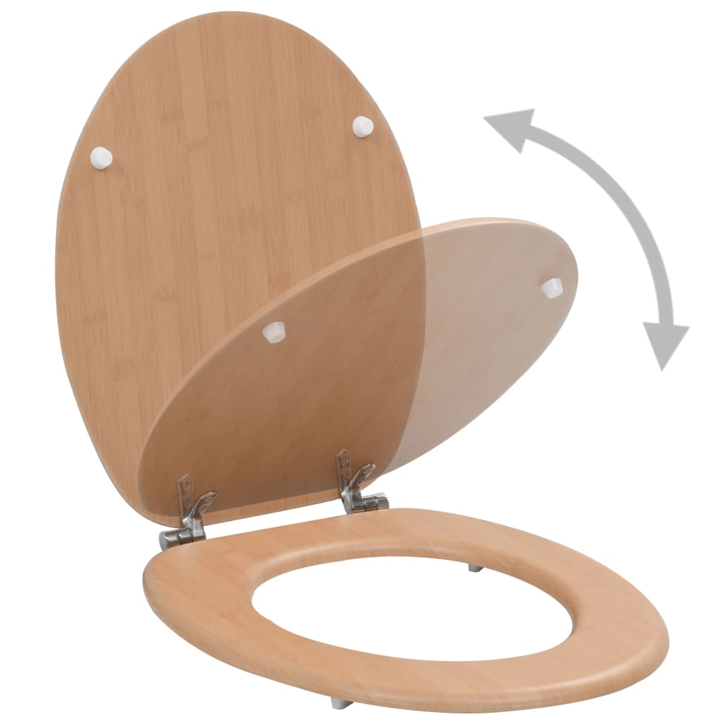 Toalettsete MDF bambusdesign