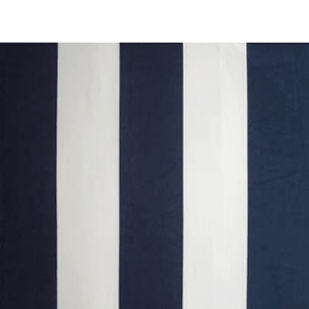Foldbar markise manuell 300 cm blå/hvit vidaXL