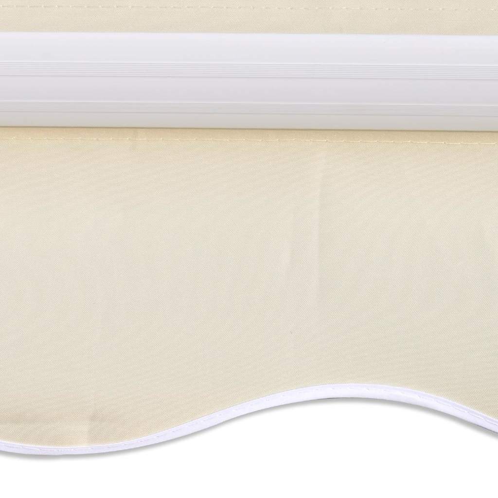 Foldbar markise manuell 300 cm kremhvit vidaXL
