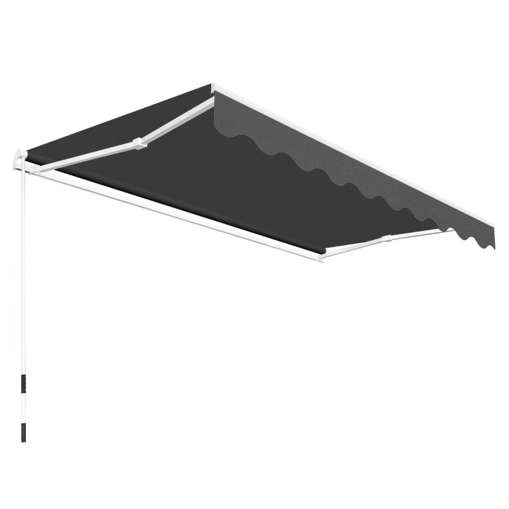 Foldbar markise manuell 300 cm antrasitt vidaXL