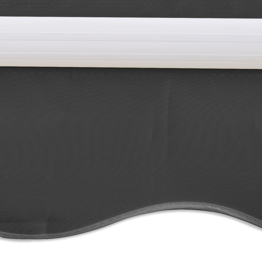 Foldbar markise manuell 300 cm antrasitt vidaXL