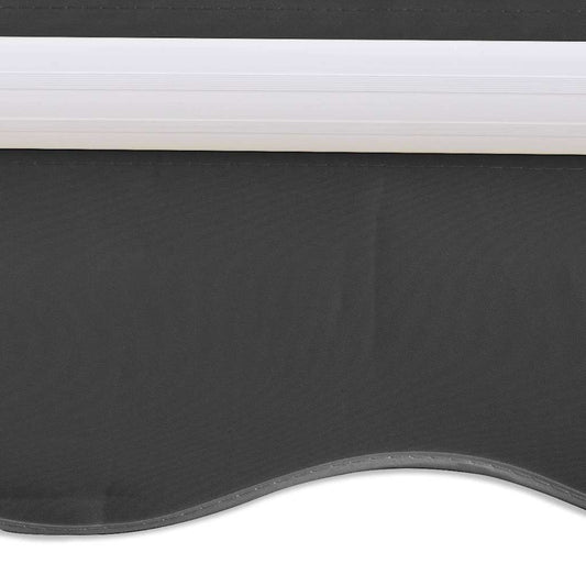 Foldbar markise motorisert 400 cm antrasitt vidaXL