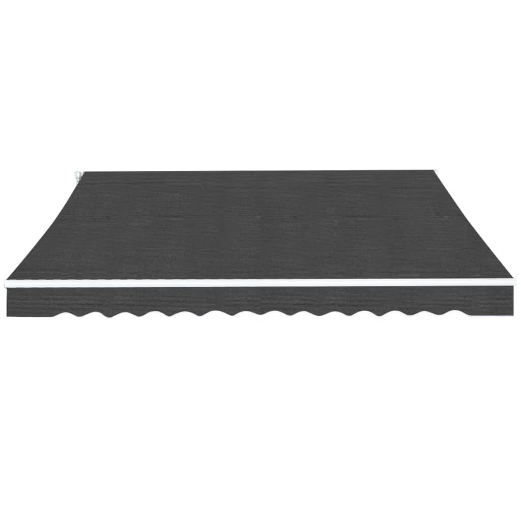 Foldbar markise manuell 350 cm antrasitt
