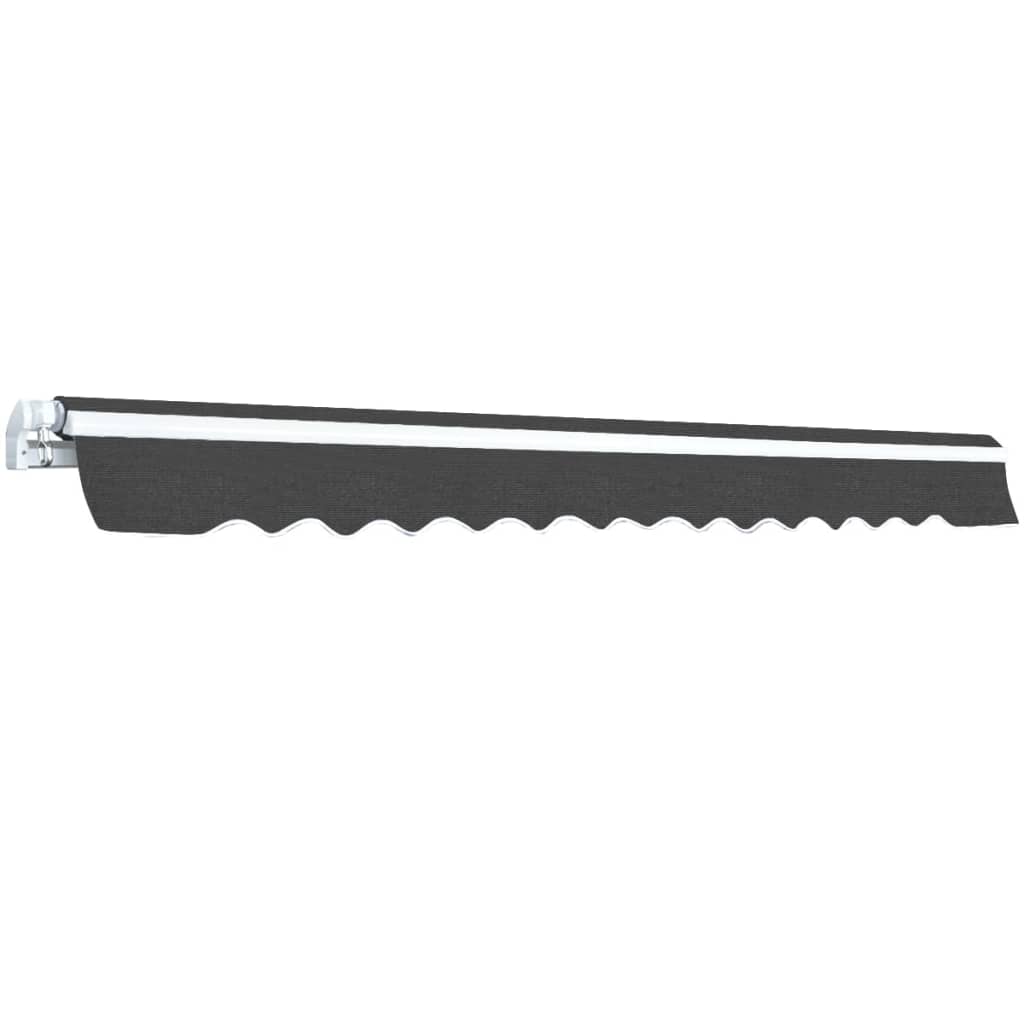 Foldbar markise manuell 350 cm antrasitt