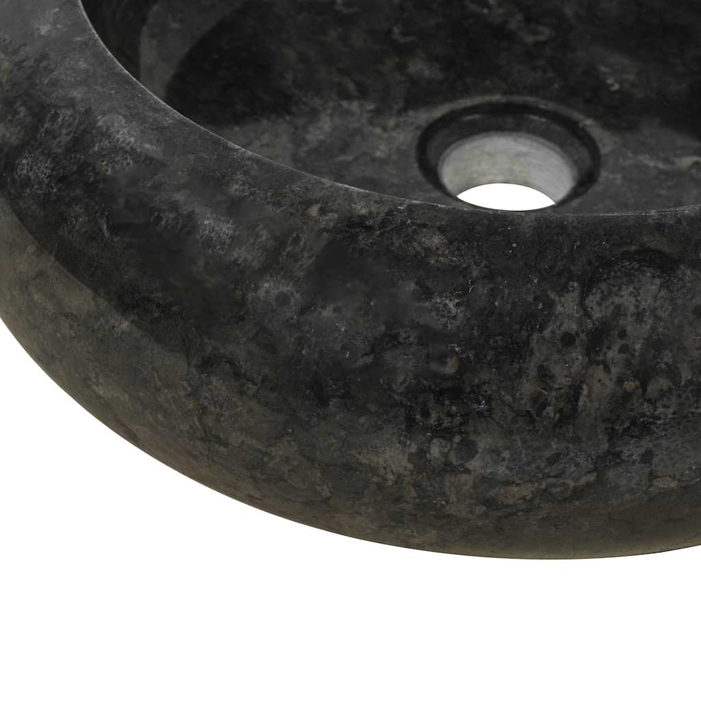 Vask 40x12 cm marmor svart