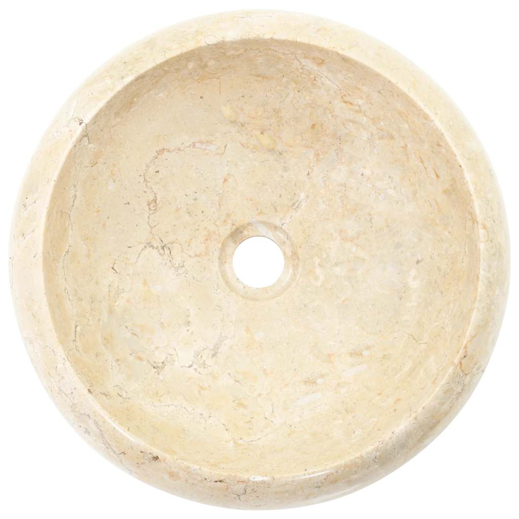 Vask 40x12 cm marmor krem