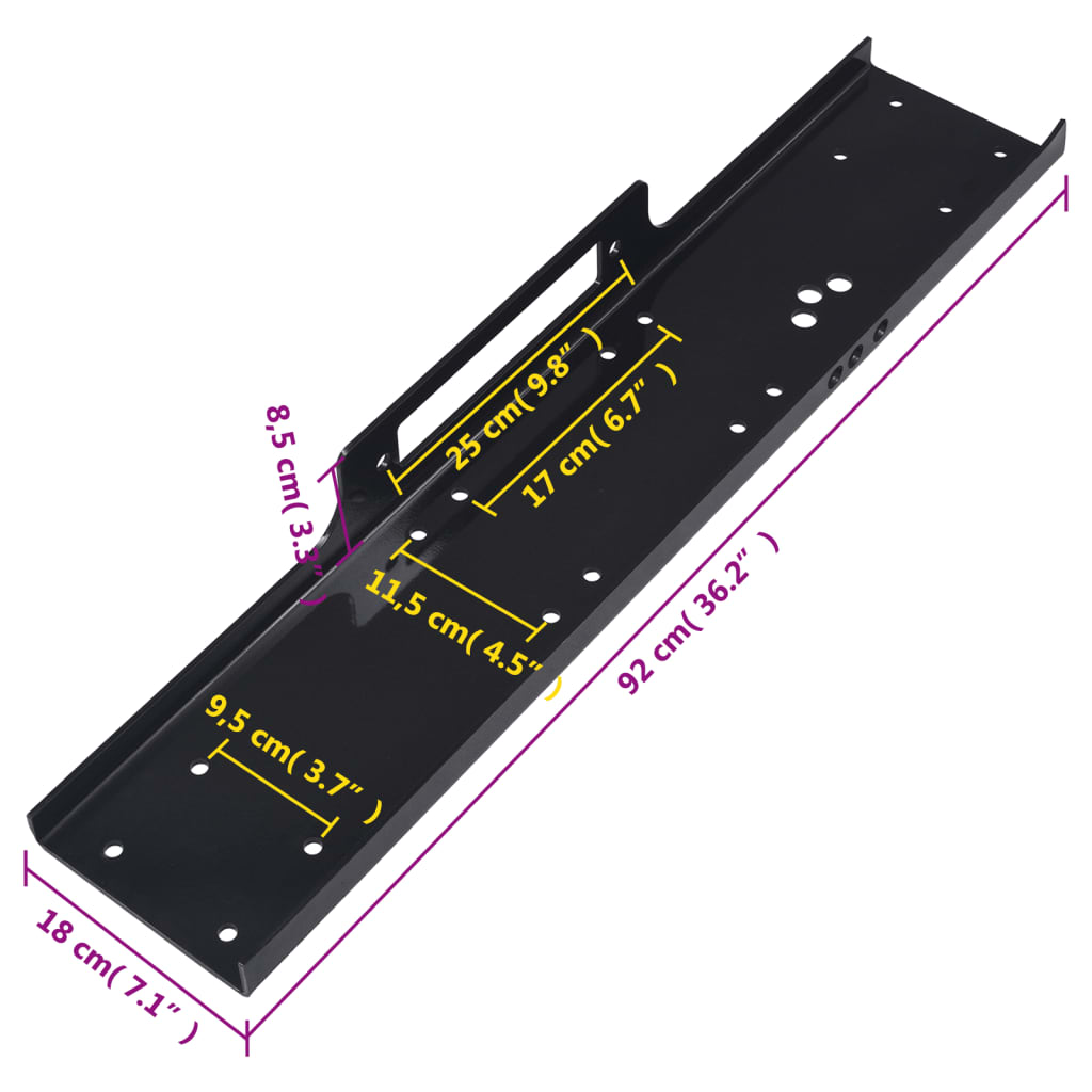 Monteringsplate 12000 kg universal