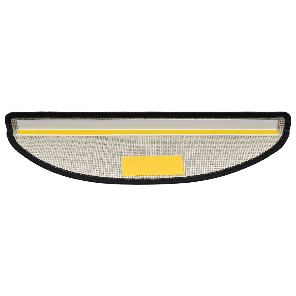 Trappematter 15 stk 56x17x3 cm antrasitt halvrund