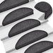 Trappematter 15 stk 56x17x3 cm antrasitt halvrund
